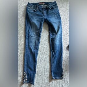 Joe’s jeans size 27 embellished ankle detail